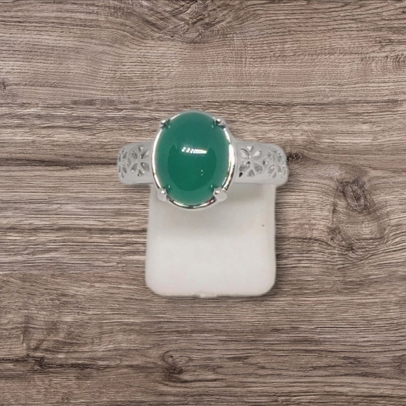 NEW Karis Green Onyx Ring Size 7 - Picture 5 of 11